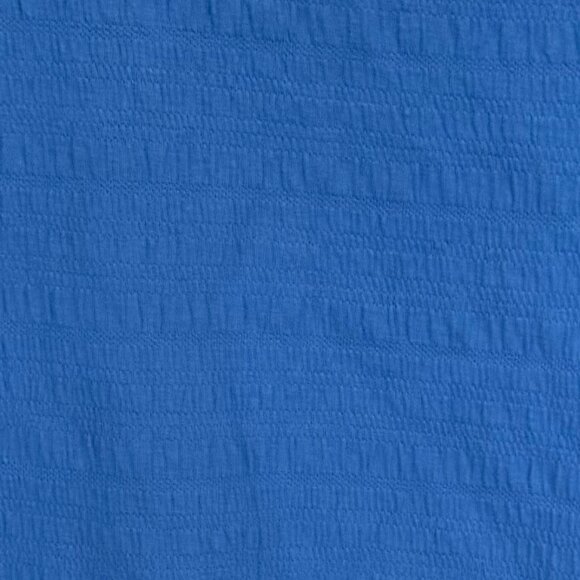 Talbots Blue Textured Knit Puff-Sleeve Top Size M - Picture 3 of 6